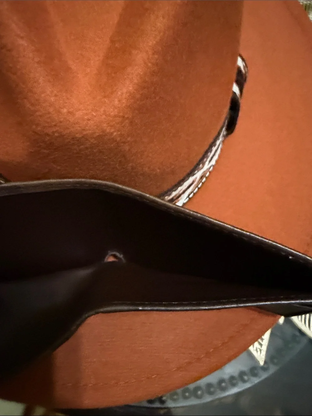 JRC & Sons Brown Ostrich Embossed Leather Wallet